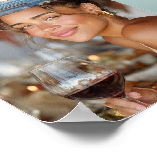 Add Your Photo Vision Board Custom Poster ポスター (角)