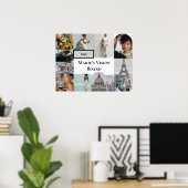 Add Your Photo Vision Board Custom Poster ポスター (ホームオフィス)