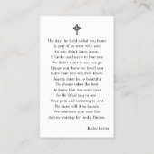 Add Your Religious Image Prayer Card 名刺 (裏面)