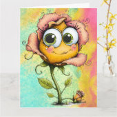 *Add your special message * カード (黄色い花)