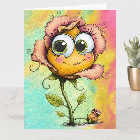 *Add your special message * カード (小さな植物)