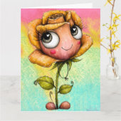 *Add your special message * カード (黄色い花)