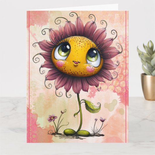 Add your special message カード (小さな植物)