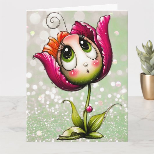 Add your special message  カード (小さな植物)