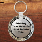 Add Your Text Cool Disco Mirror Ball Keychain キーホルダー (正面)