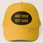 ADD YOUR TEXT HERE-HAT キャップ (正面)