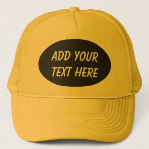 ADD YOUR TEXT HERE-HAT キャップ