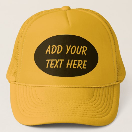 ADD YOUR TEXT HERE-HAT キャップ (正面)