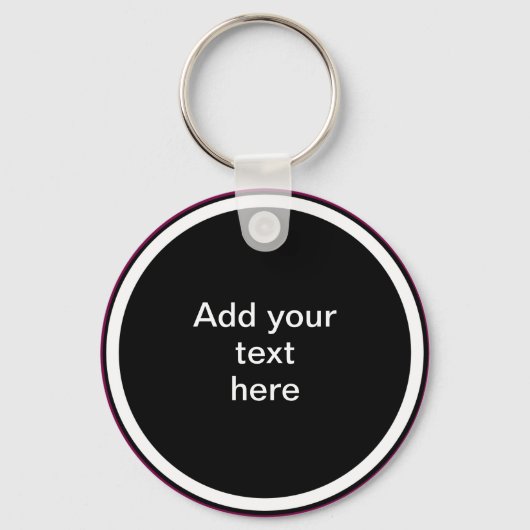 Add Your Text Here - TEMPLATE キーホルダー (正面)