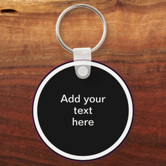 Add Your Text Here - TEMPLATE キーホルダー (正面)