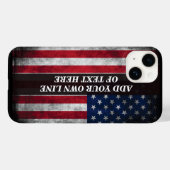 Add your text on American flag  Case-Mate iPhoneケース (裏面 (横))