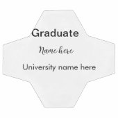 add your text simple graduate add school name cong サッカーボール (フラット)