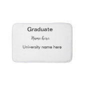 add your text simple graduate add school name cong バスマット (正面)
