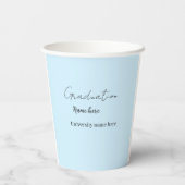 add your text simple graduate add school name cong 紙コップ (裏面)