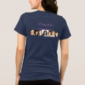 Add YOURSELF jenX Tunes Merch Women's トライブレンドTシャツ (裏面)