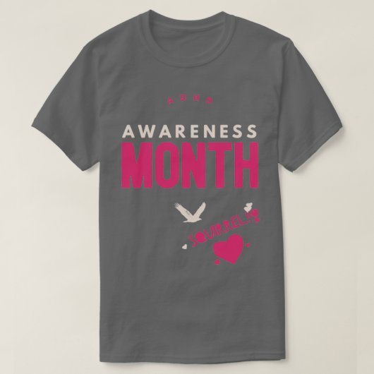 ADDADHD認識度月は10月リス2 Tシャツ (デザイン正面)