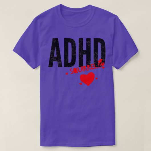 ADDADHD認識度月は10月リス5 Tシャツ (デザイン正面)