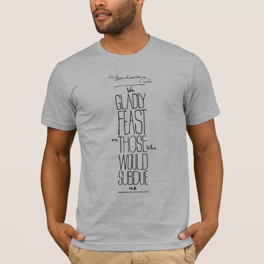 Addams家族の信条のTシャツ Tシャツ (正面)