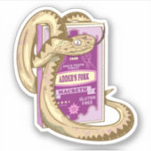 ADDERS FORK WITCHES Spell Shakespeare シール (正面)