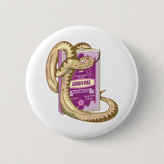 ADDERS FORK WITCHES Spell Shakespeare 缶バッジ (正面)