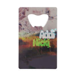 Addi Nicki アルバムカバーアートワーク クレジットカード栓抜き