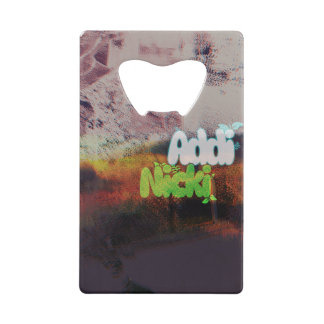 Addi Nicki アルバムカバーアートワーク クレジットカード栓抜き