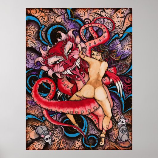 "Addict"シリーズプリント ポスター (正面)