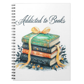 Addicted to books - schrift ノートブック