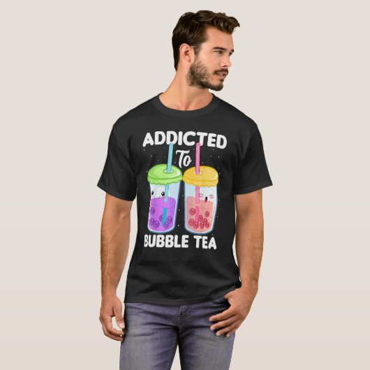 Addicted to Bubble Tea  Boba Costumes Bubble Tea Tシャツ (正面フル)