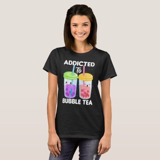 Addicted to Bubble Tea  Boba Costumes Bubble Tea Tシャツ (正面フル)