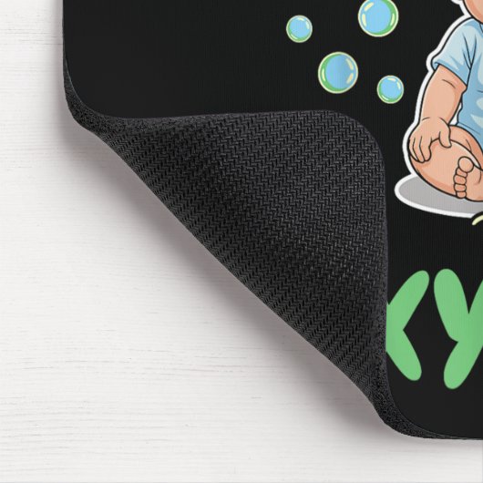 Addicted To Oxygen Baby Funny Bubbles Quote Gift マウスパッド (コーナー)