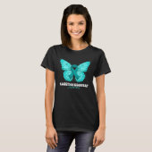Addiction Recovery Awareness Month Teal Ribbon But Tシャツ (正面フル)