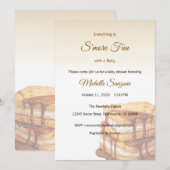 Adding S'more Love Invitation, Baby Shower 招待状 (正面/裏面)