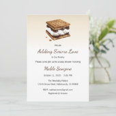 Adding S'more Love Invitation, Baby Shower 招待状 (スタンド正面)