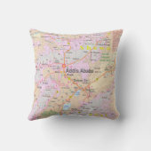 Addis Ababa & Central Ethiopia Vintage Map クッション (裏面)