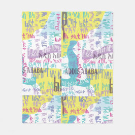 Addis Ababa Sefer フリースブランケット