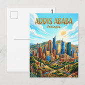 Addis Ababa Skyline Ethiopia ポストカード (正面/裏面)
