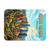 Addis Ababa Skyline Ethiopia マグネット (横)