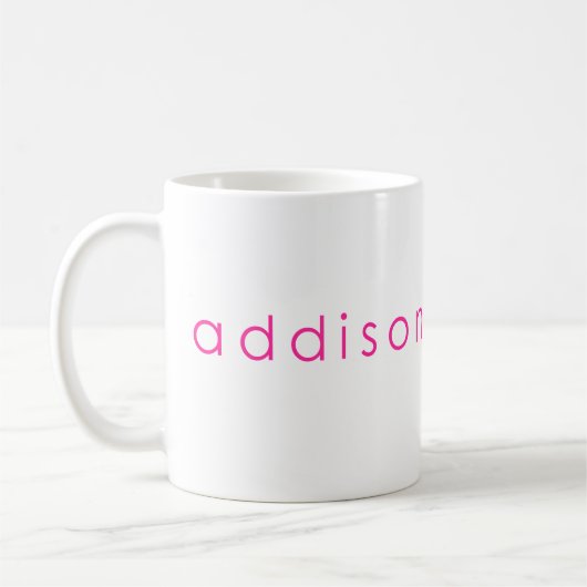 Addisonの名前、Addisonの名前 コーヒーマグカップ (左)