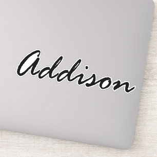 Addisonの名前、Addisonの名前 シール
