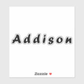 Addisonの名前、Addisonの名前 シール (シート)