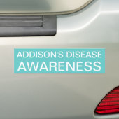 Addisonの病気の認識度 バンパーステッカー (車上)