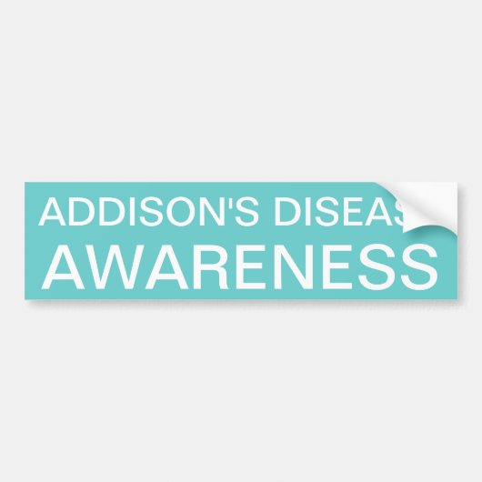 Addisonの病気の認識度 バンパーステッカー (正面)
