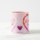 AddisonのCole、愛そう甘いピンクのマグ ツートーンマグカップ (中央)