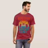 ADDISONギフトネームパーソナライズされたゲおもしろいームギーク Tシャツ (正面フル)