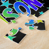 「ADDISON」名、おもしろい「ハッピーバースデー」 ジグソーパズル (側面)