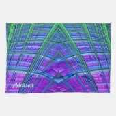 ADDISON ~ Purple Green Blue ~ ORIGINAL Kitchen  キッチンタオル (横)