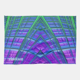 ADDISON ~ Purple Green Blue ~ ORIGINAL Kitchen  キッチンタオル