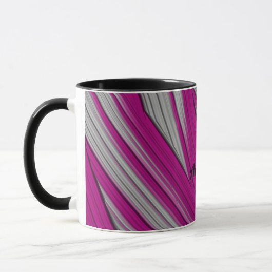 ADDISON to Zany 3D to Pink and Gray マグカップ (左)