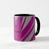 ADDISON to Zany 3D to Pink and Gray マグカップ (正面右)